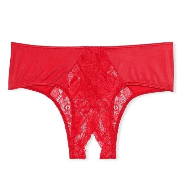 Victoria's Secret | Intimates & Sleepwear | Victorias Secret Very Sexy Red  Lace Ouvert Cheeky Panty | Poshmark